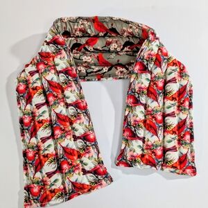 Floral Cardinal Print Scarf